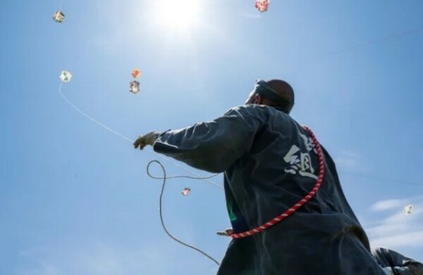 Des combats de cerfs-volants Rokkaku à Châtelaillon-Plage